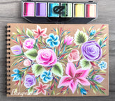 EZStrokes by Susy Amaro’s UV GLOW Cotton Candy Palette Refill - Gumtastic