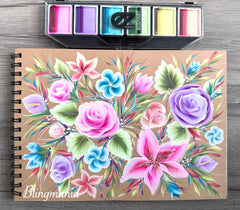 EZStrokes by Susy Amaro’s UV GLOW Cotton Candy Palette Refill - Bananarama