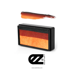 Susy Amaro's EZStrokes Shimmer Collection "Amber Orange" Arty Brush Cake