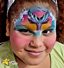 EZ Stencils - Mermaid Tail 3 Stencil Set for Face Painting and Airbrush