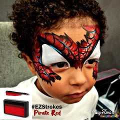 Susy Amaro's EZStrokes Collection "Pirate Red" Arty Brush Cake