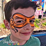 Susy Amaro's EZStrokes Collection "Pumpkin Orange" Arty Brush Cake