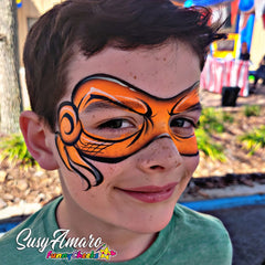 Susy Amaro's EZStrokes Collection "Pumpkin Orange" Arty Brush Cake