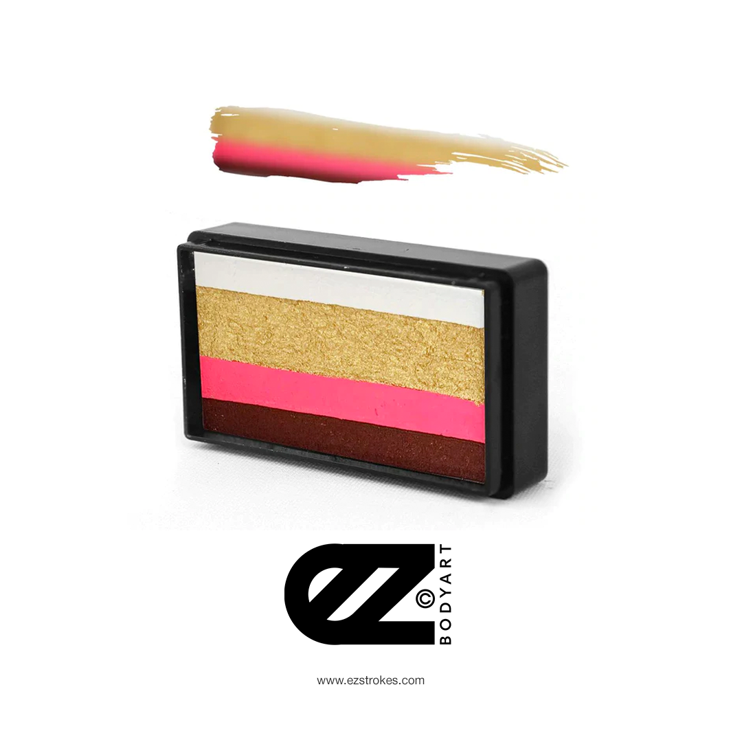 Susy Amaro's EZStrokes Golden Collection "Golden Majestic Pink" Arty Brush Cake