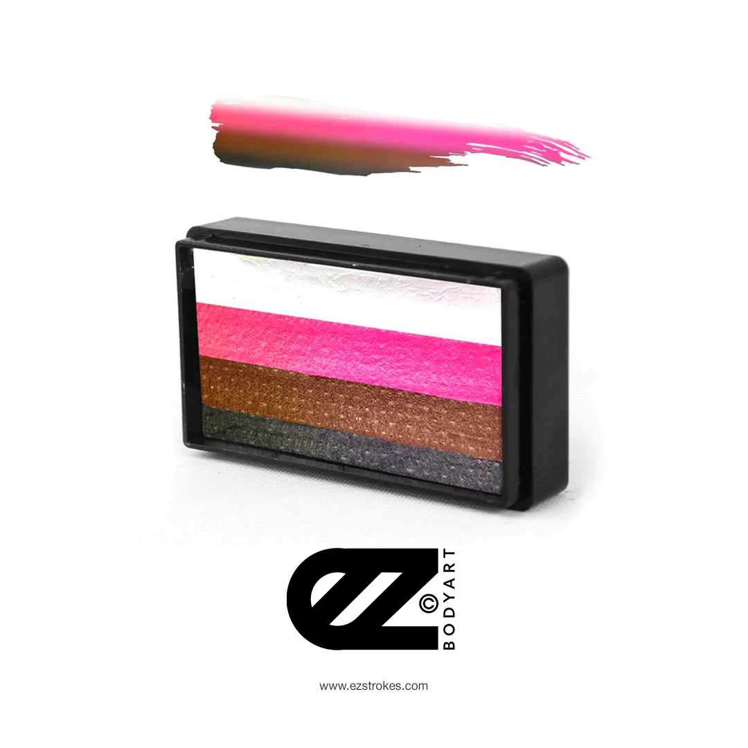 Susy Amaro's EZStrokes Ombre Collection "Pink Flora" Arty Brush Cake