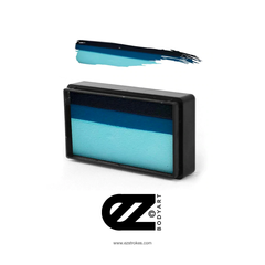 Susy Amaro's EZStrokes Collection "Shark Teal" Arty Brush Cake