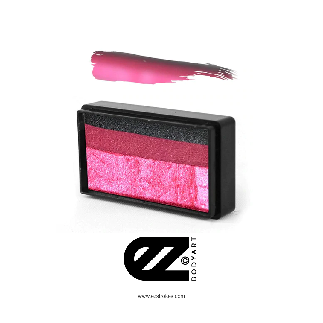 Susy Amaro's EZStrokes Shimmer Collection "Tourmaline Pink" Arty Brush Cake