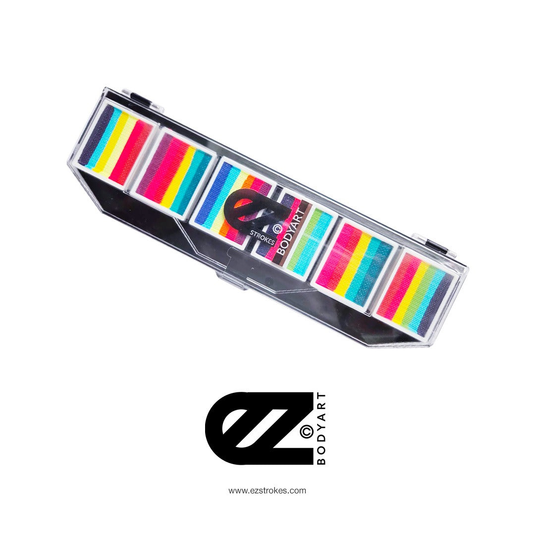 NEW! EZStrokes UV Glow - Rainbow Love Palette