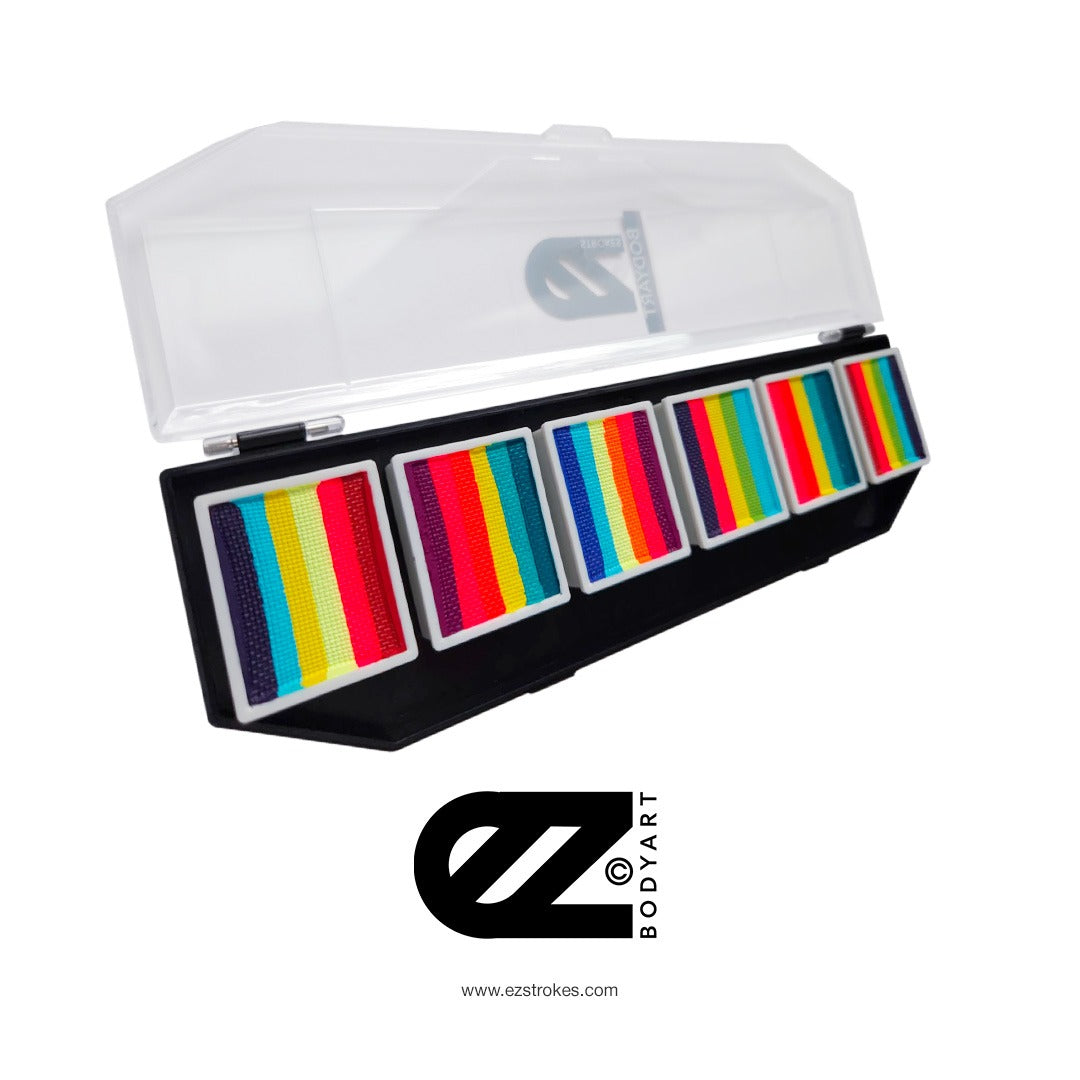 NEW! EZStrokes UV Glow - Rainbow Love Palette