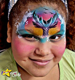 EZ Stencils - Mermaid Tail 3 Stencil Set for Face Painting and Airbrush