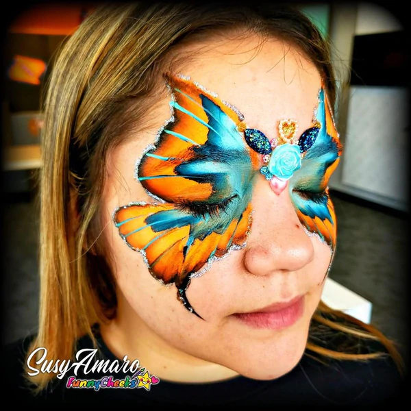 Susy Amaro's EZStrokes Collection "Pumpkin Orange" Arty Brush Cake