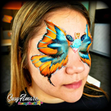 Susy Amaro's EZStrokes Collection "Pumpkin Orange" Arty Brush Cake